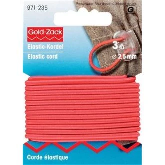 Elastisch koord rood 2,5mm van PRYM 033.971235