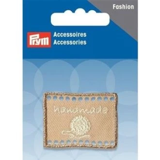 Handmade label geweven beige van PRYM 022.403785
