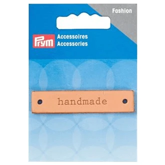 Leren Handmade label 60x13mm van PRYM 022.403795