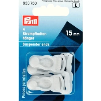 Jarretel hangers wit 25mm van PRYM 033.933750