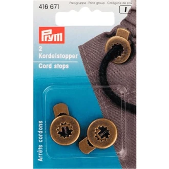 Ronde koordstoppers bronskleurig van PRYM 022.416671