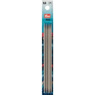 Kousenbreinaalden 3mm 15cm aluminium van PRYM 022.191363