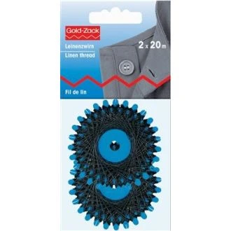 Zwart linnen ijzergaren van PRYM 033.970840