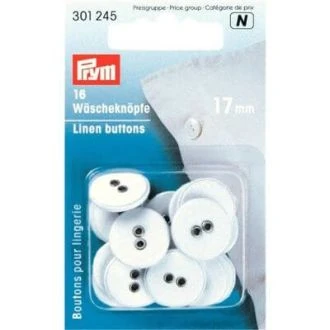Linnen knopen 17mm van PRYM 022.301245