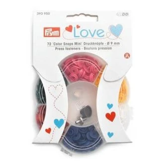 Colorsnaps drukknopen mini 9mm assortiment van PRYM LOVE 022.393950