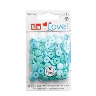 Colorsnaps drukknopen mini 9mm mint van PRYM LOVE 022.393502