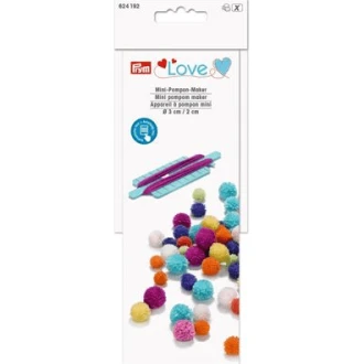 Mini pompon maker 2 en 3cm Love van PRYM 022.624192