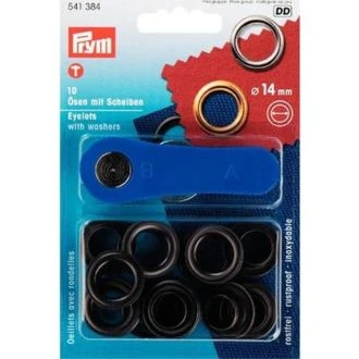 Nestelringen 14 mm zwart van PRYM 022.541384