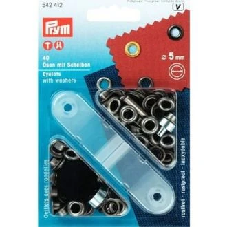 Nestelringen 5 mm zwart van PRYM 022.542412