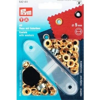 Nestelringen 5 mm goudkleurig van PRYM 022.542411