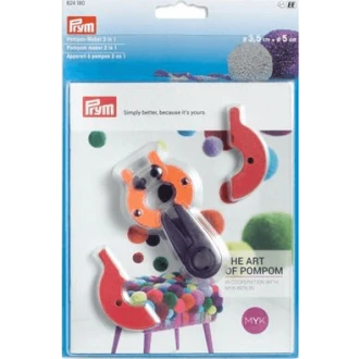 Pompon maker 2 in 1 3,5cm en 5cm van PRYM 022.624180