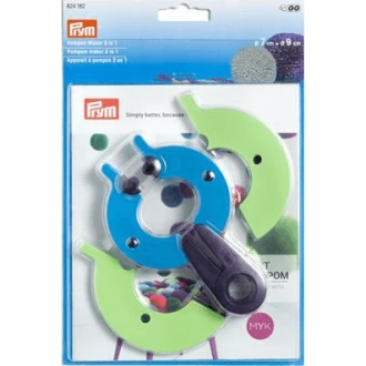 Pompon maker 2 in 1 7cm en 9cm van PRYM 022.624182