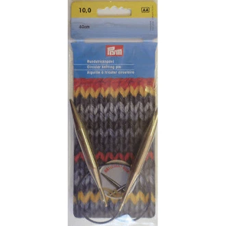 Rondbreinaalden 10mm 40cm messing van PRYM 022.212230