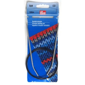 Rondbreinaalden 3mm 100cm aluminium van PRYM 022.211236