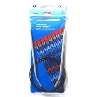 Rondbreinaalden 4,5mm 100cm aluminium van PRYM 022.211281