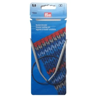 Rondbreinaalden 5mm 40cm aluminium van PRYM 022.211290