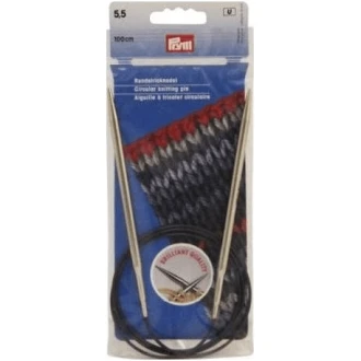 Rondbreinaalden 5,5mm 100cm messing van PRYM 022.212176