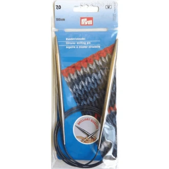 Rondbreinaalden 7mm 100cm messing van PRYM 022.212196