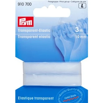 Transparant elastiek 10mm van PRYM 033.910700