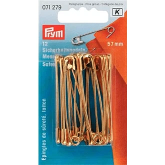 Veiligheidsspelden 57mm goudkleurig van PRYM 022.071279
