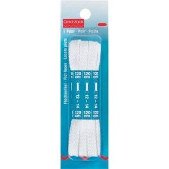 Paar veters wit 120cm van PRYM 033.974733