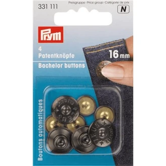 Vrijgezellenknopen 16mm van PRYM 022.331111