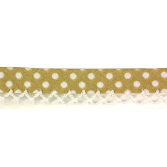 Biaisband sier polkadot 12mm van RESTYLE 017.1043ZB