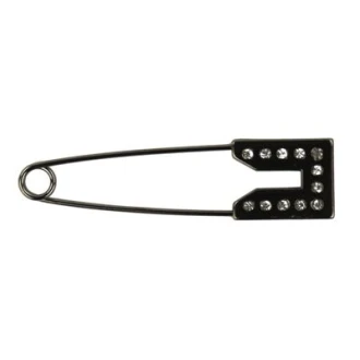 Kiltspeld met strass steentjes 80mm donkergrijs van RESTYLE 016.10635