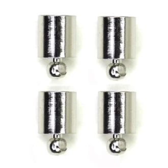 Eindkapjes sluiting 4mm platinum van RESTYLE 045.1012