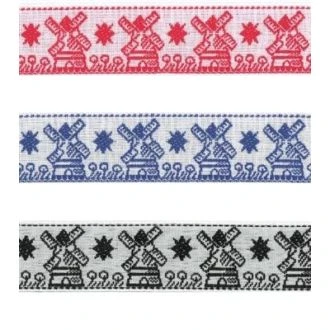 Sierband met Hollandse molentjes 23mm van RESTYLE 017.984