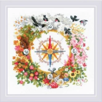 Compass borduurpakket 90x19cm van STITCHCOMPANY ri-1881