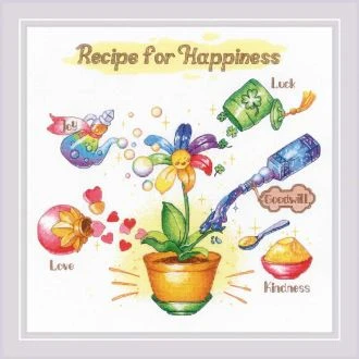 Recipe for Happiness borduurpakket van Stitchcompany ri-1920
