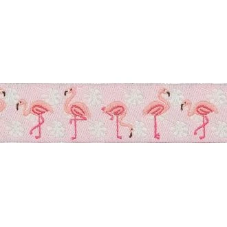 Sierband Flamingos 16mm roze UNION KNOPF 8113