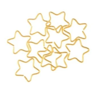 Stainless Steel Buigringen (11 x 11 x 0.5 mm) Goud (10 stuks) van DB Y161