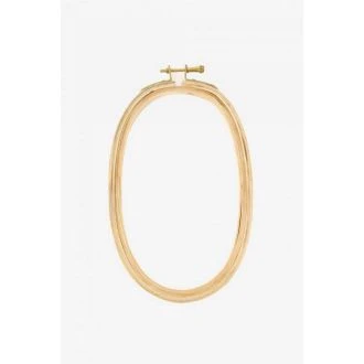 Ovale houten borduurring 12.5cmx20cm DMC 074.U2107