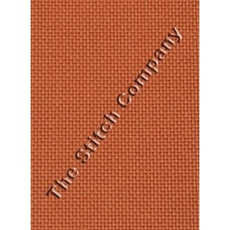 BORDUURSTOF EVENWEAVE 20 COUNT 50 x 45 cm TERRA COTTA - ÜBELHÖR ub-e20015s8