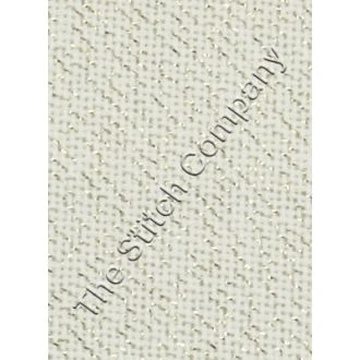 BORDUURSTOF EVENWEAVE 20 COUNT - WHITE/GOLD 50 X 45 CM - ÜBELHÖR ub-e20117s8