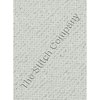 BORDUURSTOF EVENWEAVE 20 COUNT - WHITE/SILVER 180 CM - ÜBELHÖR ub-e20118m8