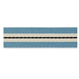 Band met streep blauw 15mm van UNION KNOPF 4339