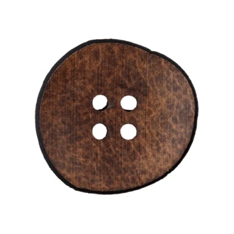 Leren knoop van UNION KNOPF 453452