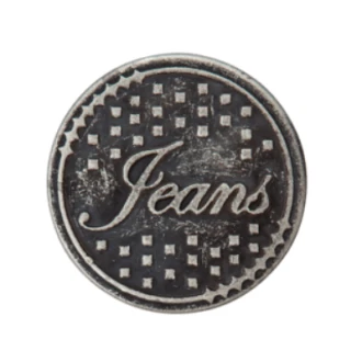 Jeansknoop 20mm metaal grijs van UNION KNOPF 453733
