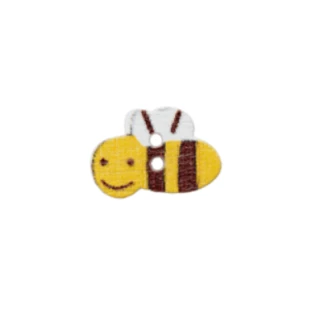 Houten knoop bij 15mm van UNION KNOPF 453814