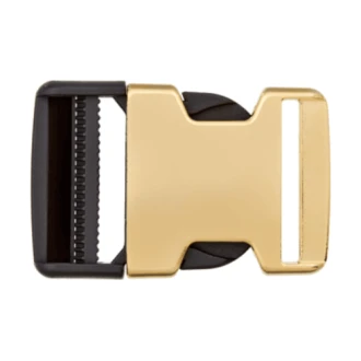 Klikgesp metaal en polyester goud van UNION KNOPF 500901