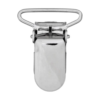 Bretelclip zilverkleurig van UNION KNOPF 58028