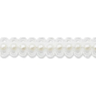 Sierband met parels rekbaar 12mm van UNION KNOPF 5939