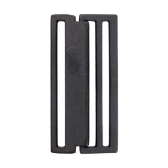 Rechthoekige metalen sluiting 60mm van UNION KNOPF 59729