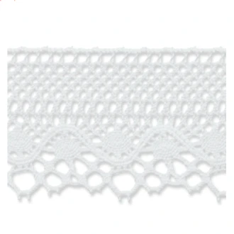 Kanten band 41mm wit van UNION KNOPF 7000