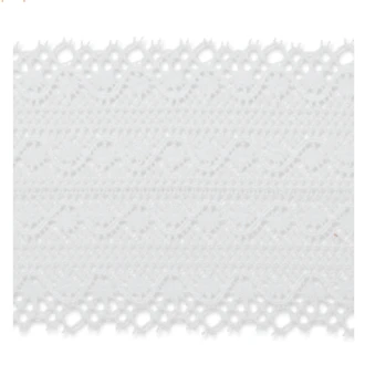 Breed kanten band wit 110mm van UNION KNOPF 7002