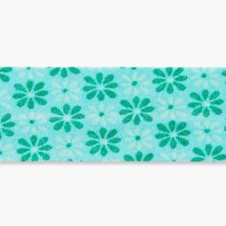 Biaisband bloemetjes 20mm van UNION KNOPF 7718 kl30