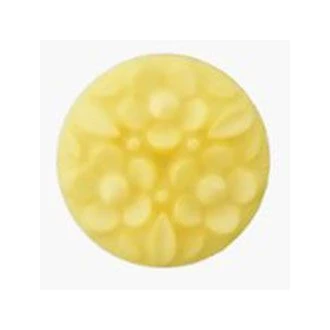 Knoop met bloemen geel van UNION KNOPF 453920 kleur 38